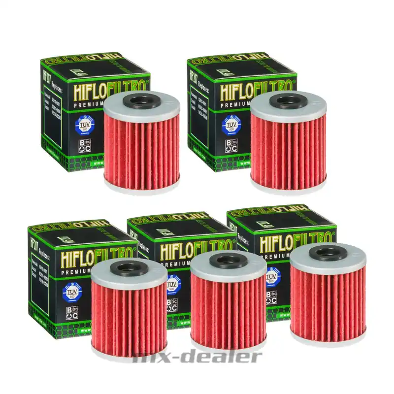 Hiflo 5x Ölfilter HF207 HF 207 Suzuki Kawasaki RMZ KXF 250 450 Beta EVO Enduro Online Kaufen