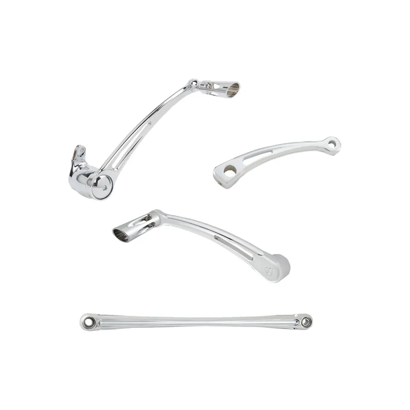 Arlen Ness Fußrastenanlage Deep Cut chrom Toe-Shift f. Harley Touring 00–24 Begrenztes Angebot