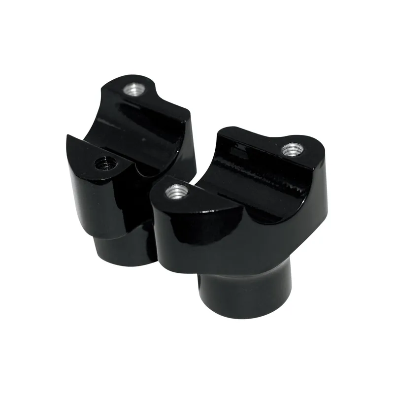 Begrenztes Angebot Drag Specialties Buffalo Billet Aluminium Lenkererhöhungen Ø25,4mm Schwarz