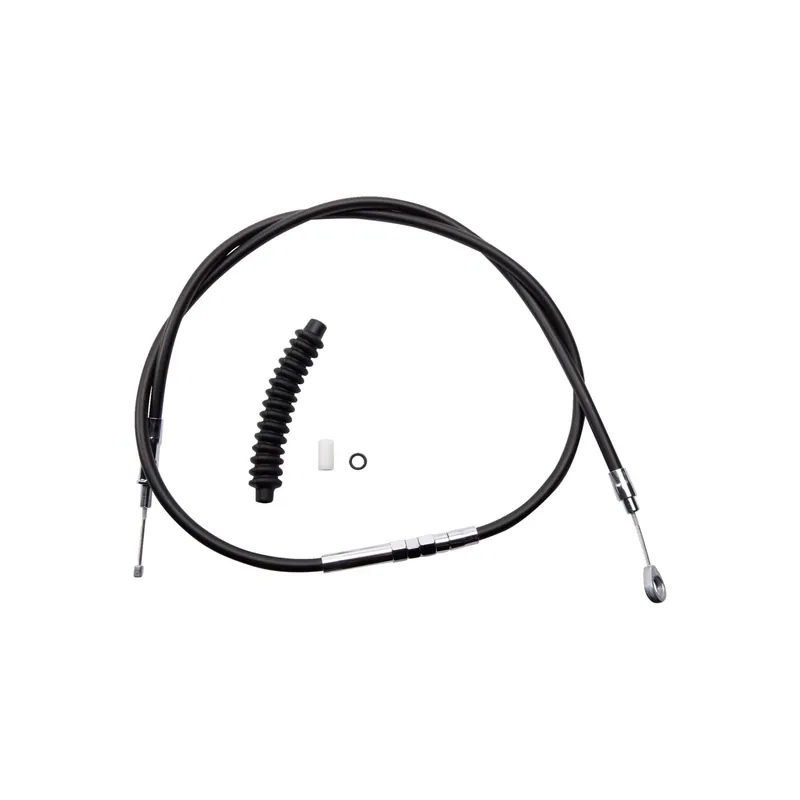 Drag Specialties High-Kupplungszug aus schwarzem Vinyl Standard Standard f. 1421 Preisreduziert