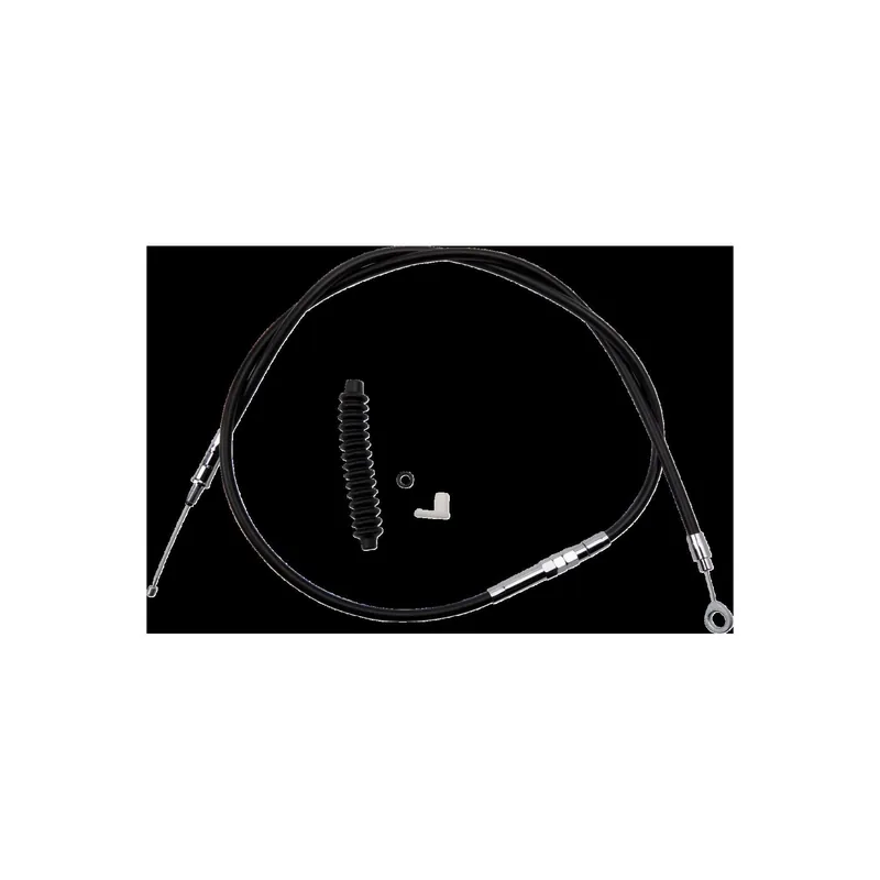 Bestpreis Drag Specialties High-Kupplungszug aus schwarzem Vinyl Standard Standard f. 1435
