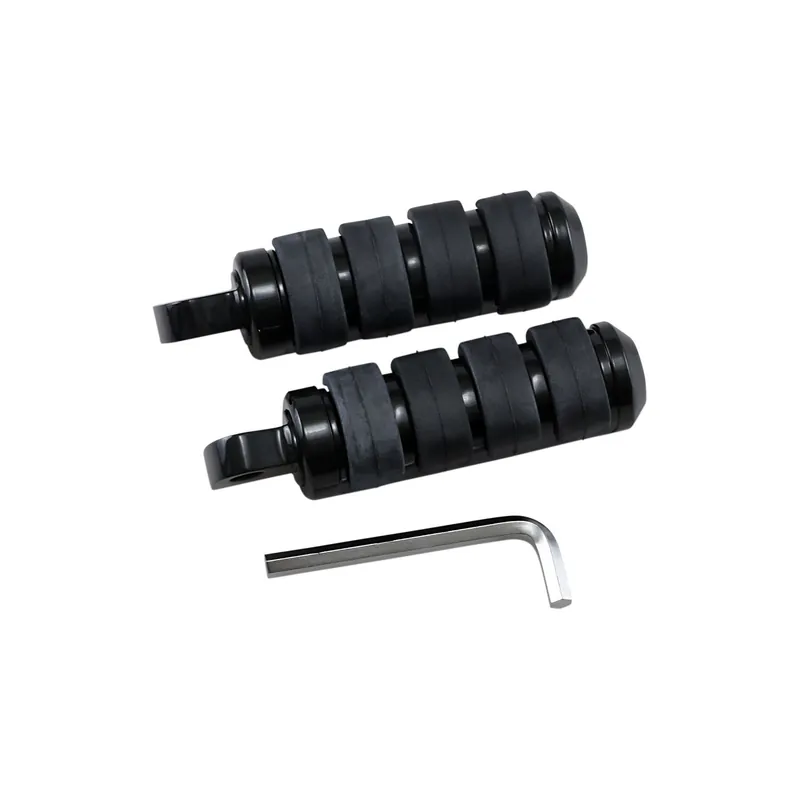 Drag Specialties Soft-Ride Fußrasten Schwarz Rubber/Black Small Billig