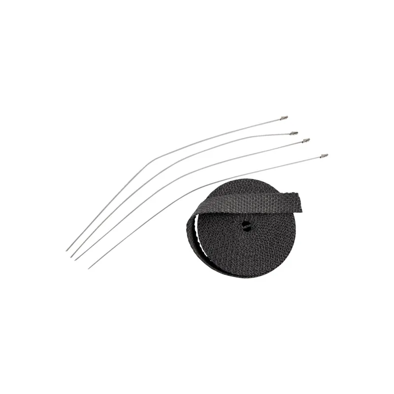 Preisknaller Drag Specialties Auspuffband-Kit L7,6 m B25,4mm Schwarz
