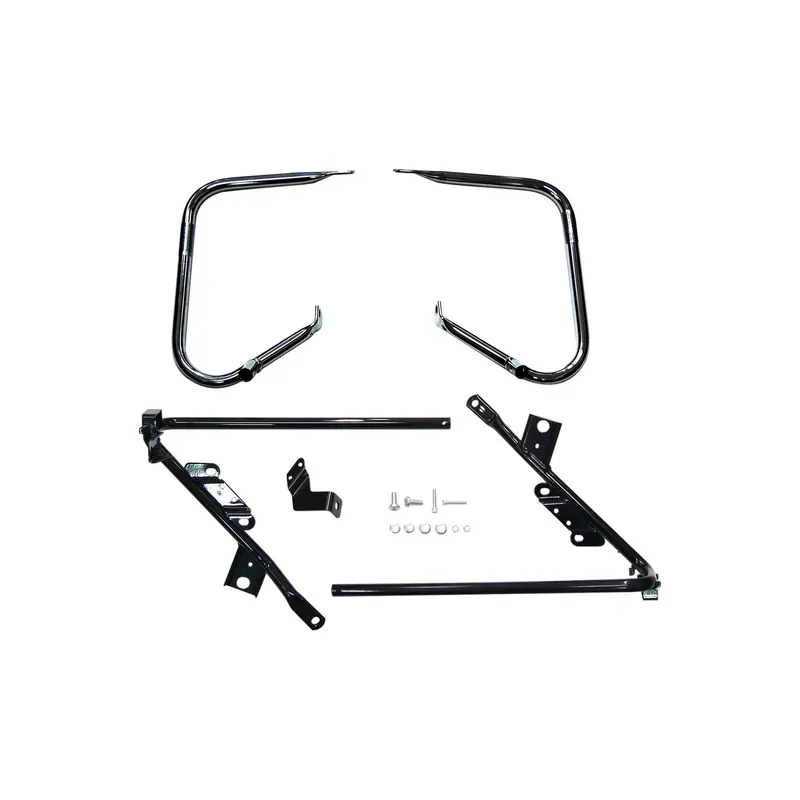 Saisonangebot Drag Specialties Satteltaschenschutzbügel Schwarz Black/Flat f. Harley
