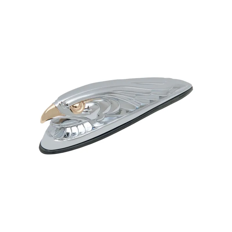 Drag Specialties Adlerkopf-Dekor für Vorderradschutzblech H38,1mm vorn Gold Ausverkauf