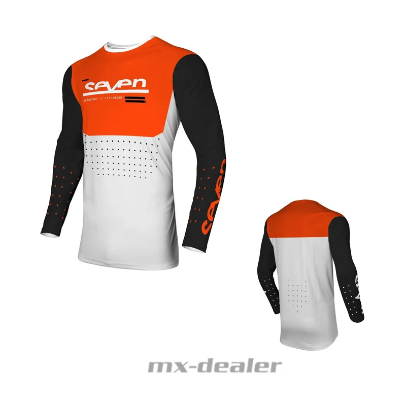 Saisonangebot Seven MX Vox Aperture Orange 2024 MX Motocross Cross Jersey Shirt MTB Enduro XXL