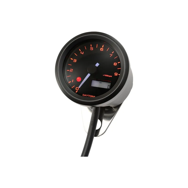 Highlight DAYTONA "VELONA48" Drehzahlmesser 9000 RPM, 3-farbig, schwarz