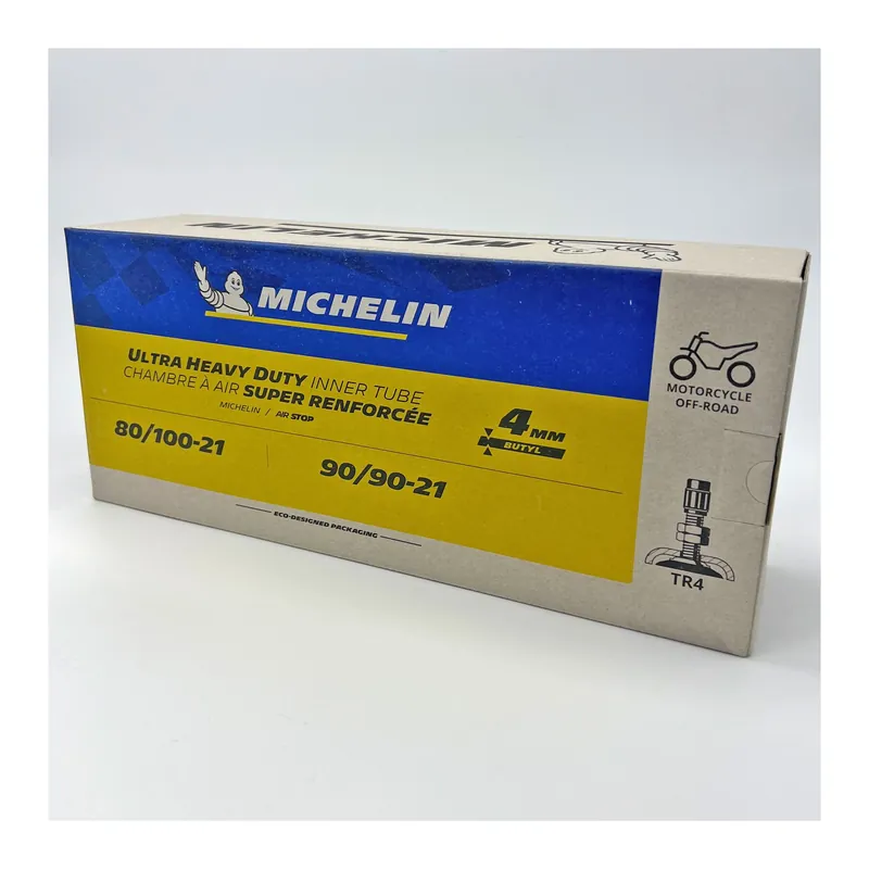 Knallerangebot MICHELIN 4mm Schlauch 21UHD 80/100-21 90/90-21 Zoll Heavy Duty extra verstärkt TR4