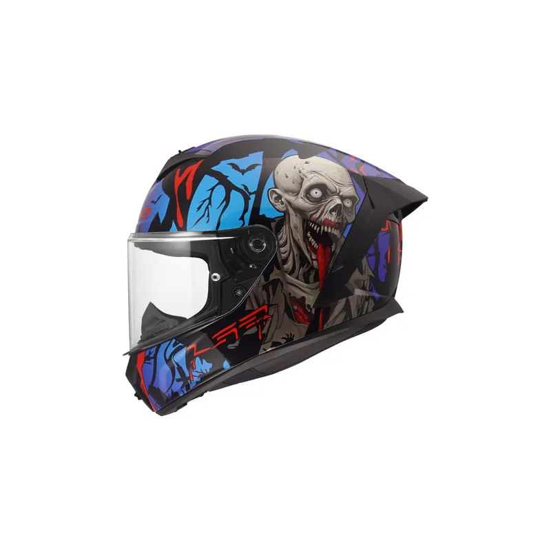 LS2 Motorradhelm Rapid III Zombie Schwarz Rot FF820 Integralhelm Race M (57-58cm) Sofort Bestellen