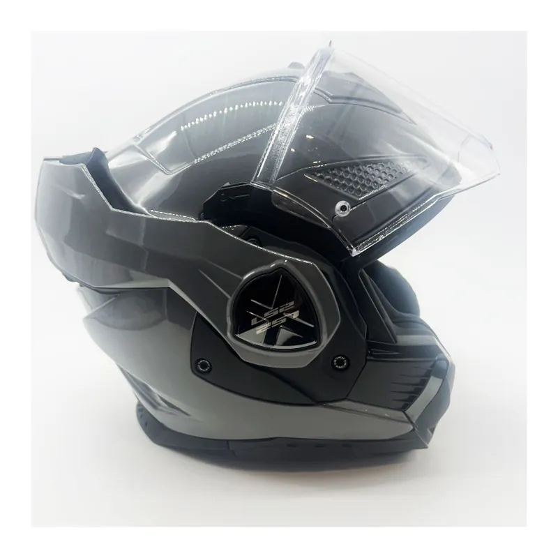 LS2 Klapphelm Advant X Solid Nardo Grau Glanz FF901 Motorradhelm + dunkles Visier M (57-58cm) Günstig