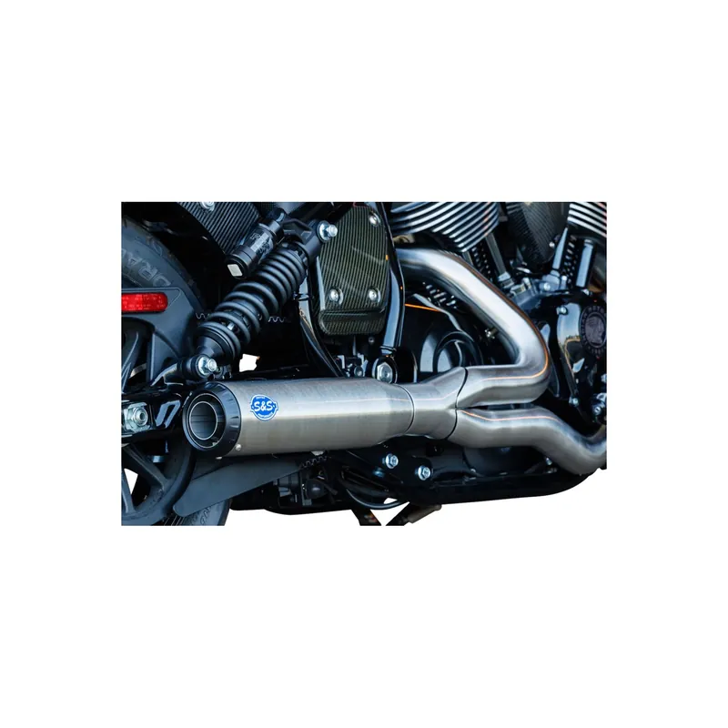 Markenprodukt S&S Qualifier Komplettanlage f. Indian Chief 22-26 Race brushed