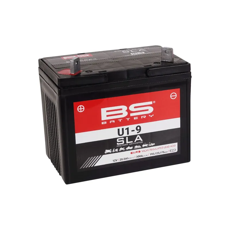 BS Battery Motorradbatterie 12V U1-9 28AH 300A AGM wartungsfrei werksakt. Finale Aktion