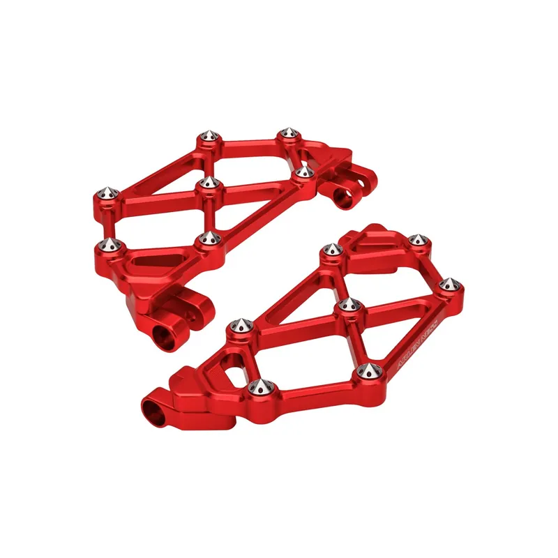 Saisonangebot Arlen Ness Mini Diamond Trittbretter rot Fahrer f. Harley Modelle