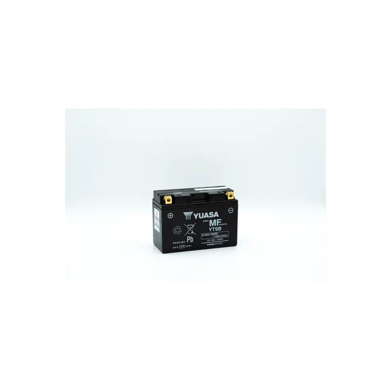 Direktkauf Yuasa Motorradbatterie 12V YT9B-BS 8AH 120A AGM wartungsfrei werksakt.