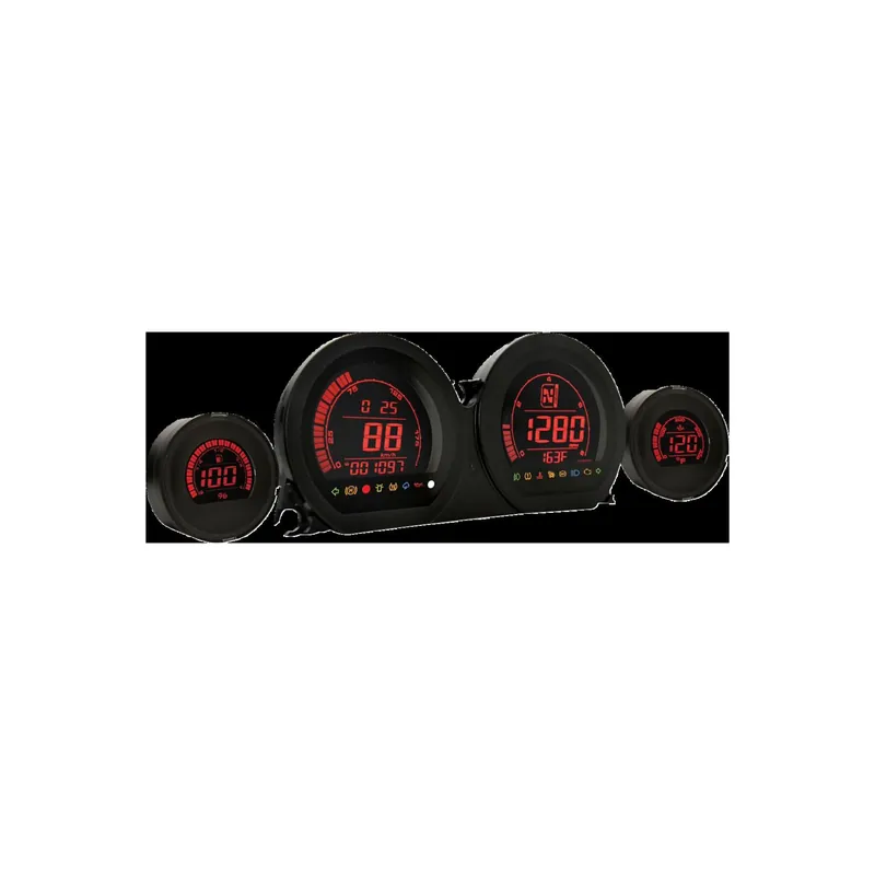 Expressversand KOSO Vierfach-LCD-Anzeigen-Set HD-03 f. Harley FLHTK FLHX FLHXS FLHXSE 14–24