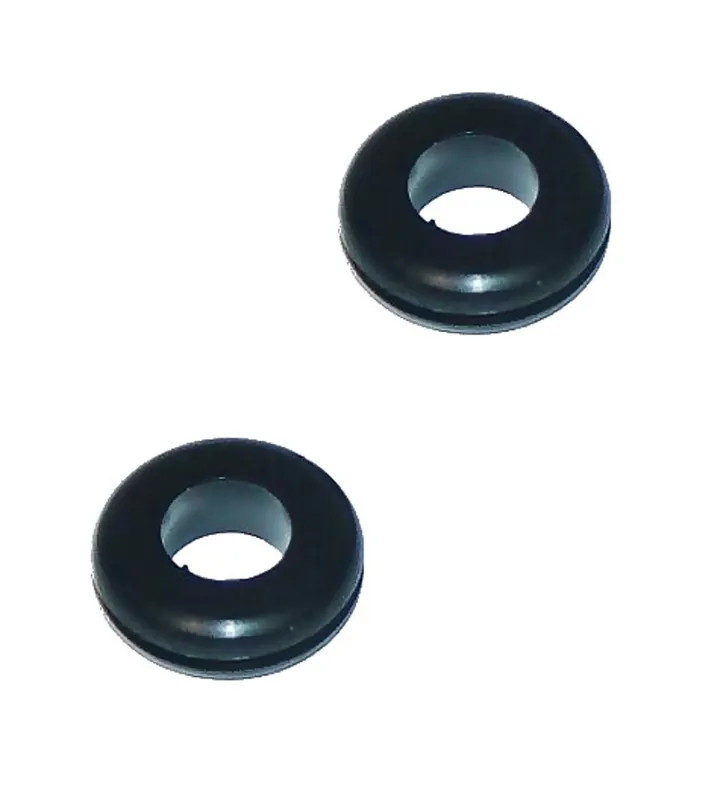2x Gummi Tülle Durchgangstülle Kabeldurchführung Kabeltülle 9,5 x 14,2 mm Letzte Chance