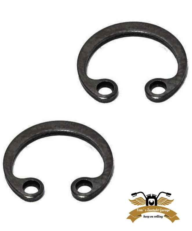 Markenprodukt 2 x Kolben Sichrungsring flach Clip Seeger Kolbenclip 12x0,95mm Ciao