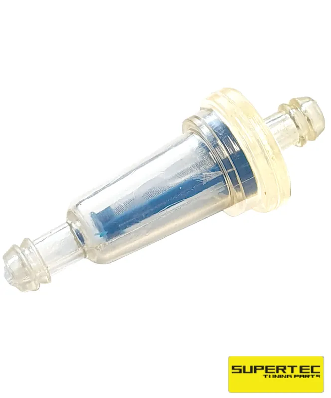 Benzinfilter klein blau transparent für 6mm Anschluss 31x20 mm Rabatt