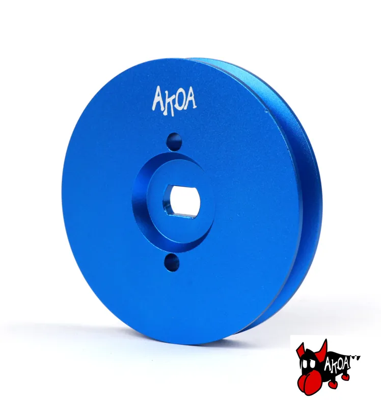 Riemenscheibe / Pully Aluminium blau eloxiert AKOA CNC 70 mm Pulley Ciao Versand Am Gleichen Tag