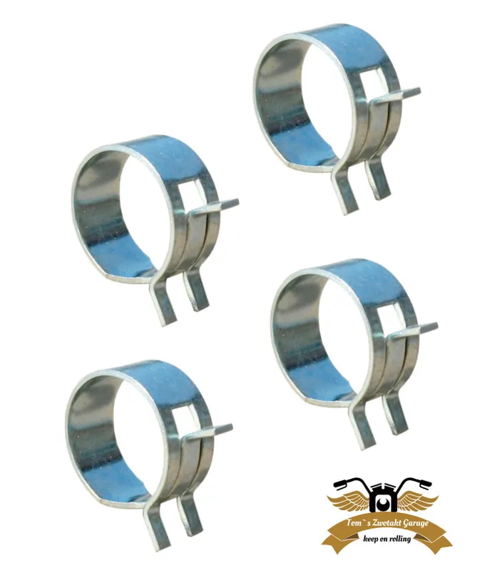 Abverkauf 4 x 18mm Federschelle 17,0-19,3mm Schlauchschelle Federband hochfest