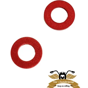 Heißes Angebot 2xFiberring 8x4x0,8mm Vulkanring Ölschraube Dichtung Öl Ciao, Bravo -CIF-