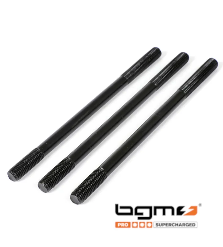3 x Stehbolzen M7x120mm Stahl schwarz Zylinderstehbolzen hochfest -BGM- Nur Heute