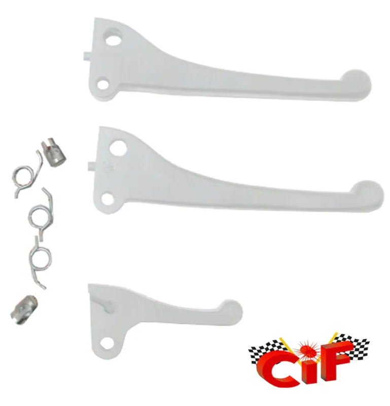 Hebelsatz 2xBremshebel Dekohebel weiß Federn Nippel Ciao - SI -CIF- Saisonangebot