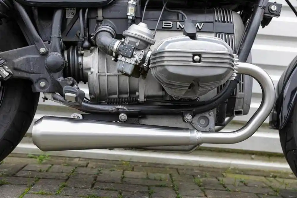 BMW R65 Monolever Bobber Short 2-2 komplette Auspuff-Anlage mit ABE Mega-Angebot